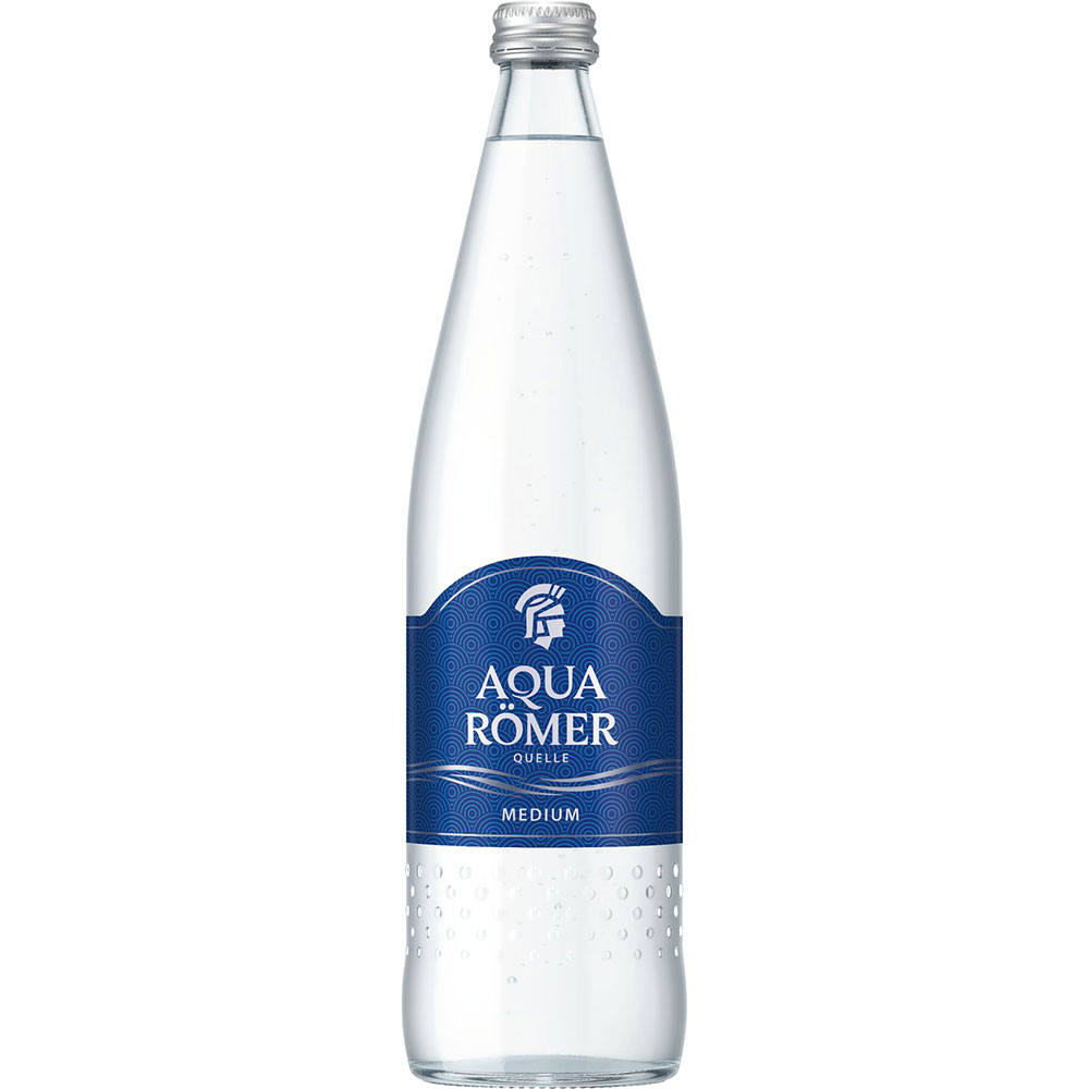 Aqua Römer Mineralwasser Medium 12x0,75l Glas